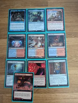 MTG Commander EDH Staples Lot Sakashima Rhystic Ragavan Jeska 10 Card Lot - Image 1