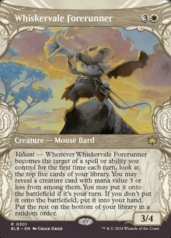 x1 Whiskervale Forerunner - Showcase R MTG Bloomburrow M/NM, English - Image 1