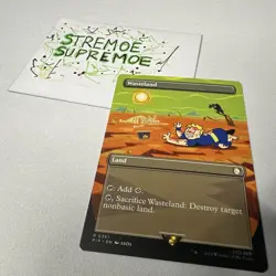 X1 non foil borderless Wasteland from PIP - Image 1