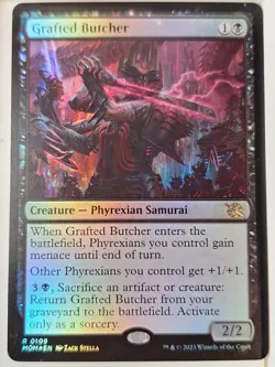 Grafted Butcher - FOIL - March of the Machine - Magic the Gathering MTG Nice! - Image 1