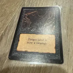 Magic the Gathering MTG Beta Evil Presence LP - Image 1