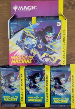 3 - (Three) Magic the Gathering March of the Machine Collector Booster MTG - Image 2
