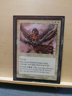 1x Exalted Angel - HP - Onslaught - Magic MTG Heavily Played rare - Image 1