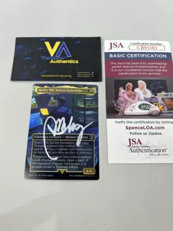 BD Wong Signed Henry Wu Jurassic Park Magic The Gathering Trading Card w/ JSA - Image 1
