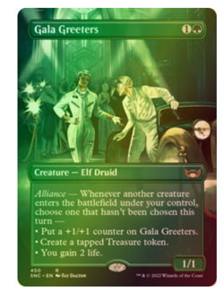 Gala Greeters (Extended Art) Box Topper Promo Streets of New Capenna MTG - Image 1