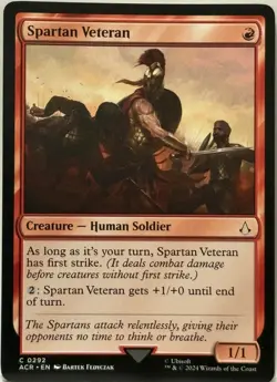 MTG Assassin's Creed C Spartan Veteran #0292 - Image 1