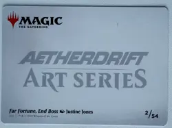 MTG - Far Fortune, End Boss - Aetherdrift Art Series - 2/54 - EN - NM - Image 2