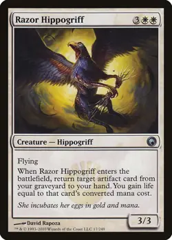 1x Razor Hippogriff SOM Scars Mirrodin NM x1 Mtg Magic the Gathering Changie - Image 1
