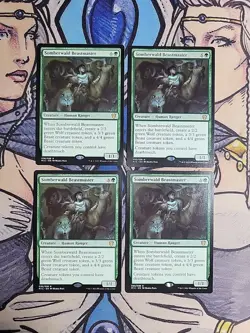 4x Somberwald Beastmaster NM/M MIC MTG Magic - Image 1