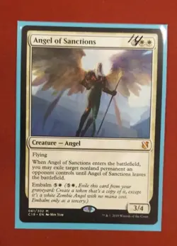 Angel of Sanctions #61 (NM) Commander 2019 C19 Magic MTG - Image 1