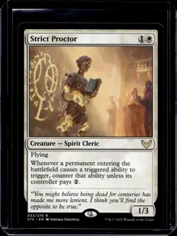 Strict Proctor Strixhaven: School of Mages NM White Rare MAGIC MTG CARD - Image 1