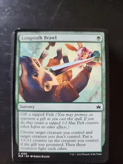 MTG # 182 LONGSTALK BRAWL Sorcery Bloomburrow card⚔NM/MT - Image 1