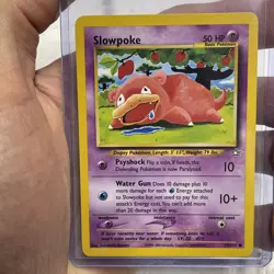 Pokemon Slowpoke 73/111 Neo Genesis Regular Unlimited Pokemon NM/MT Vintage Card - Image 1