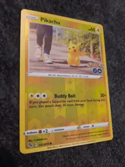 Pikachu 027/078 - Pokemon Go - Common - Reverse Holo - Pokemon Card TCG - LP - Image 2