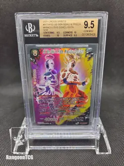 BGS 9.5 SS Son Goku & Frieza Miraculous Conclusion SCR Dragon Ball Super Card - Image 1