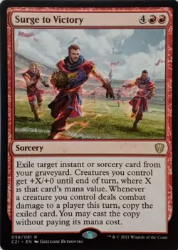 058/081 SURGE TO VICTORY RARE COMMANDER 2021 MTG CARD - Image 1