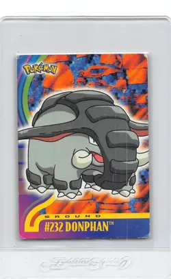 Donphan #232 - NON-HOLO - Topps Johto Series 1 - POKEMON CARD - MP/HP - Image 1
