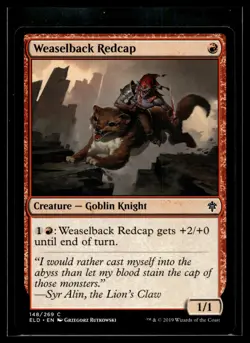 Weaselback Redcap 148 - Use Add 2 Ca Near Mint MTG | Buy 10 Get 10 Free - Image 1