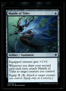 Mantle of Tides 52 C Throne of Eldraine Near Mint MTG | Buy 10 Get 10 Free - Image 1