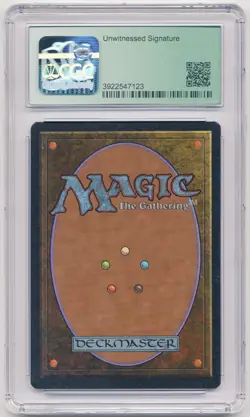 Graded Signed Infinite Authority CGC 8.5 Legends Artist Douglas Shuler MTG Magic - Image 2