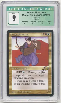 Graded Signed Tetsuo Umezawa CGC 9 Legends Artist Julie Baroh MTG Reserved List! - Image 1