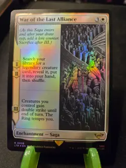 MTG War of the Last Alliance he Lord of the Rings Foil Rare LP - Image 1