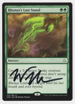 Signed Rhonas's Last Stand LP Hour of Devastation Artist Winona Nelson 2017 MTG! - Image 1