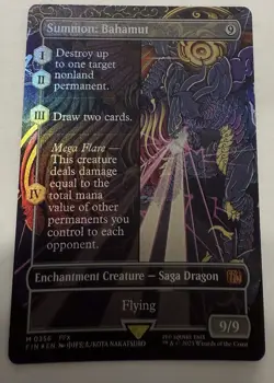 Summon: Bahamut (Borderless) Final Fantasy Foil MTG - Image 1