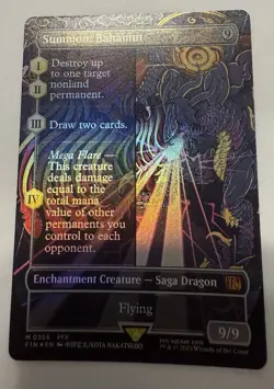 Summon: Bahamut (Borderless) Final Fantasy Foil MTG - Image 2