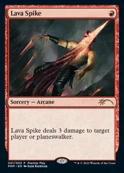 MTG LAVA SPIKE FOIL EXC - GETTO DI LAVA - PROMO - MAGIC - Image 1