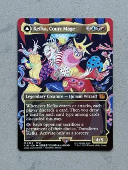 Kefka, Court Mage #322 Borderless - MTG Final Fantasy (FIN) Mythic Regular - NM - Image 1