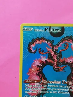 Pokemon Crown Zenith Galarian Moltres SWSH 284 Black Star Promo - Image 3