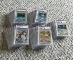 Pokemon Vintage PSA Slab Lot Of (37) PSA Graded Cards - Charizards WOTC PSA - Image 1