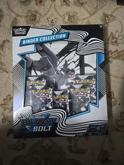 Pokemon Black Bolt Binder Collection New Factory Sealed - Image 1