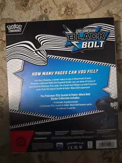 Pokemon Black Bolt Binder Collection New Factory Sealed - Image 4