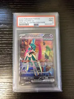 Pokemon 2023 SV Paradox Rift Iron Valiant EX 249/182 PSA 9 - Image 1
