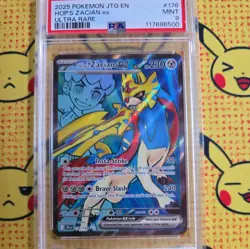 2025 POKEMON JTG EN-JOURNEY TOGETHER ULTRA RARE #176 HOP'S ZACIAN EX PSA 9 - Image 1