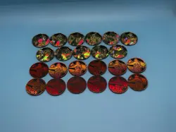 Pokemon Small Plastic 81 Coin Lot- Official TCG Game Markers Never Been Used - Image 3