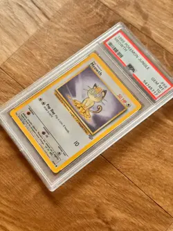 1999 Pokemon Jungle Meowth 56/64 PSA 10 GEM MINT - Image 3