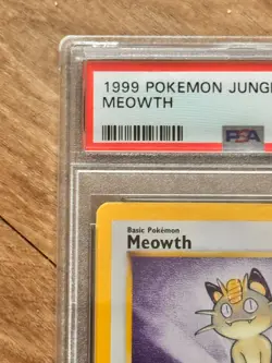 1999 Pokemon Jungle Meowth 56/64 PSA 10 GEM MINT - Image 5
