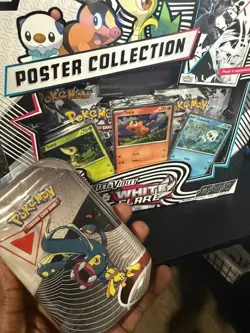 Pokemon Bundle: Black Bolt White Flare Poster Collection + Unova Tin (SEALED) - Image 1