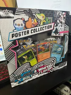 Pokemon Bundle: Black Bolt White Flare Poster Collection + Unova Tin (SEALED) - Image 2