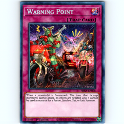 Yugioh Warning Point PHRA-EN078 1st Edition Secret Rare Holo - NM 💎 - Image 1