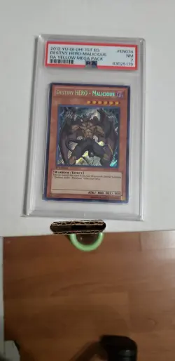 Yugioh Destiny HERO - Malicious - RYMP-EN034 - Secret Rare - 1st Edition psa 7 - Image 1