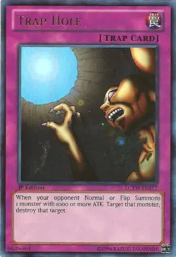 Trap Hole - LCYW-EN177 - Ultra Rare - 1st Edition NM YuGiOh! Legendary Collecti - Image 1