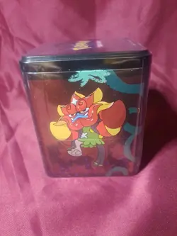 2025 Pokemon Stacking Tin Factory Sealed Tin Ogerpon and Masks - 3 Booster Packs - Image 2