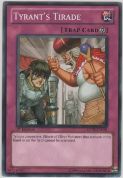 Tyrant's Tirade - STOR-EN078 - Common - Unlimited Edition NM YuGiOh! Storm of R - Image 1