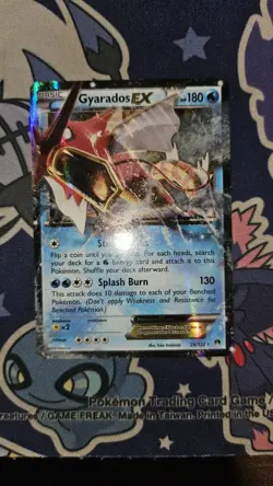 Pokemon TCG Card Shiny Gyarados EX 26/122 XY Breakpoint NM Near Mint Ultra Rare! - Image 1
