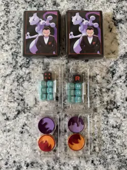 Pokemon Destined Rivals Bundle Counter Dice Card Sleeve And Coins Lot From ETB - Image 1