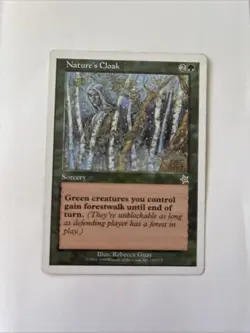 Nature's Cloak Starter 1999 (NM) Regular MTG Playing Card - Image 1